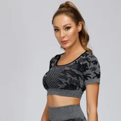 WTWM Camo Core Crop Top
