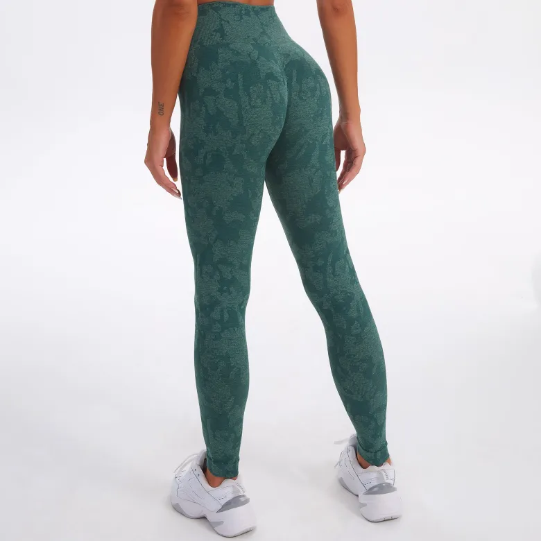 WTWM Camo Scrunch Seamless Tights