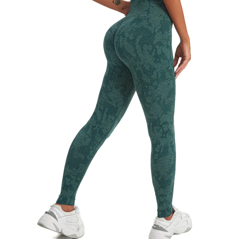 WTWM Camo Scrunch Seamless Tights