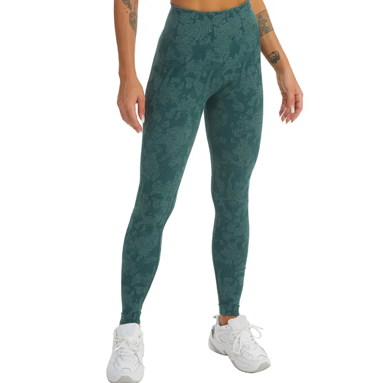WTWM Camo Scrunch Seamless Tights
