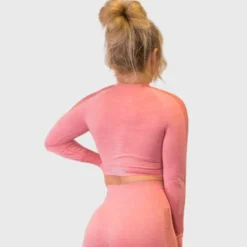 WTWM Power Stripe Crop Top Long Sleeve