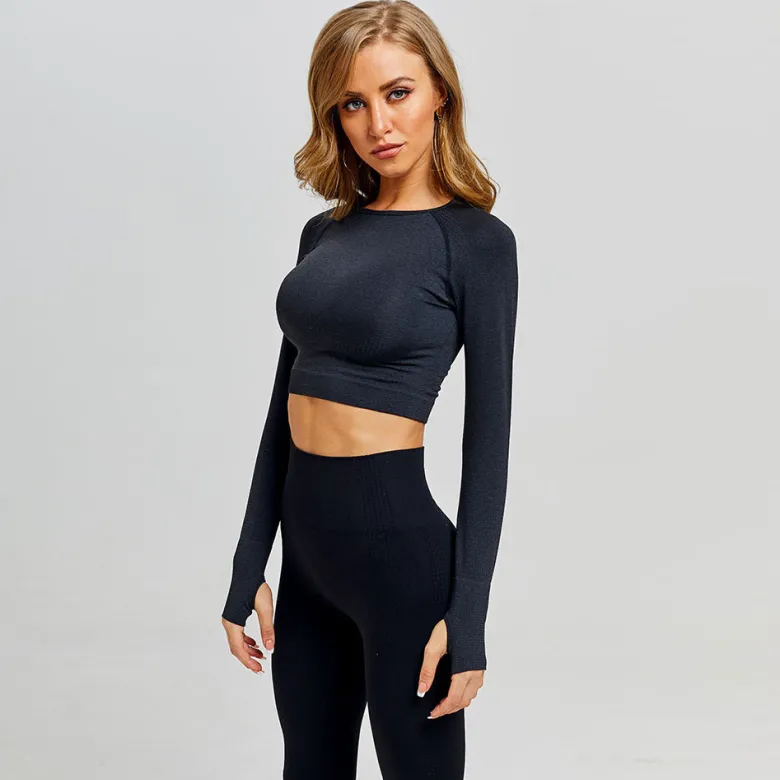 WTWM Soft Rebirth Crop Top Long Sleeve