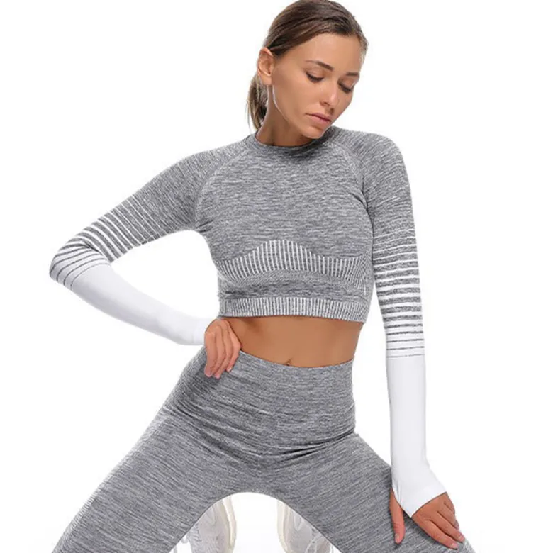 WTWM Weightless Glow Crop Top Long Sleeve